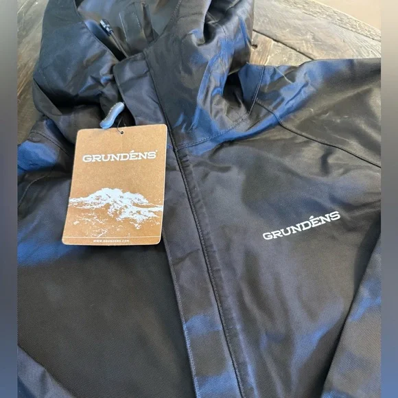 NWT Grundens Black Men’s Small Fishing Jacket, waterproof! - Picture 2 of 8